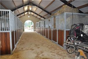 paardenstal met luxe binnenboxen